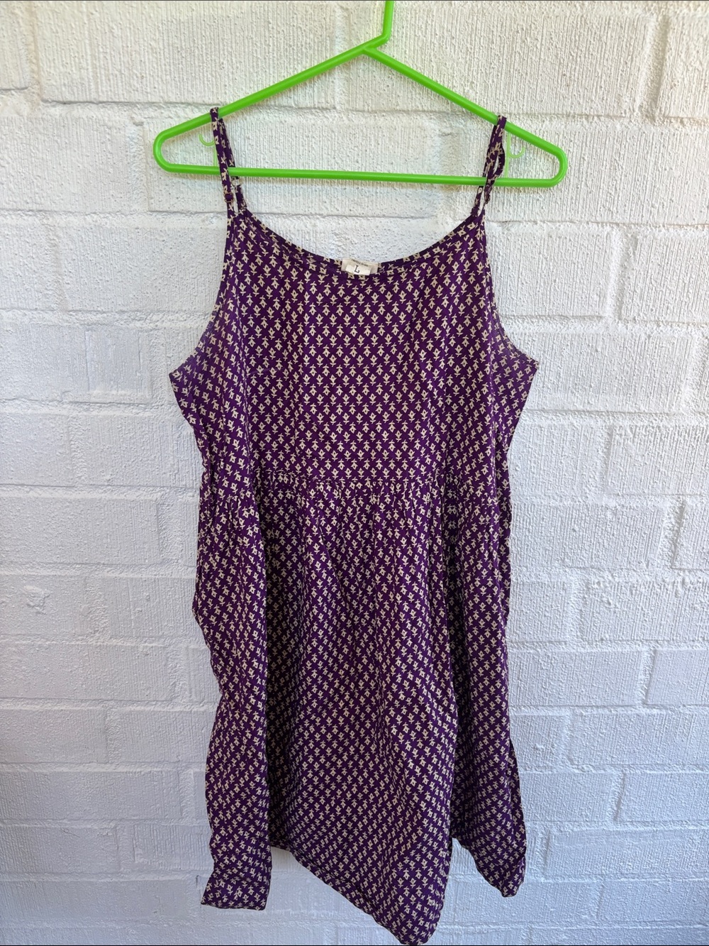 NATURAL LIFE Floral Purple Floral Pocket Dress sz L